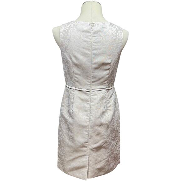 Tahari ASL Jacquard Brocade 2-Piece Jacket Dress Pink Metallic 4P - Picture 7 of 9